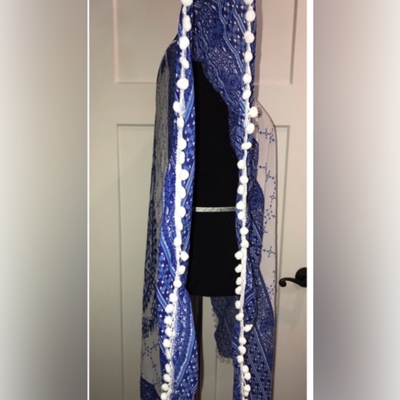 EC-NY&C POM-POM CAFTAN - PAISLEY - Picture 5 of 8